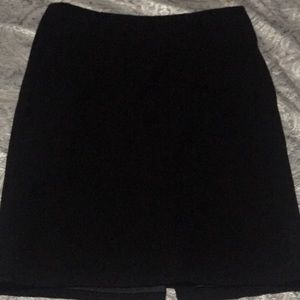 Kenar Black Tweed Pencil Skirt